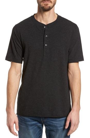 Men's Billy Reid Hunter Slim Fit Henley - Black
