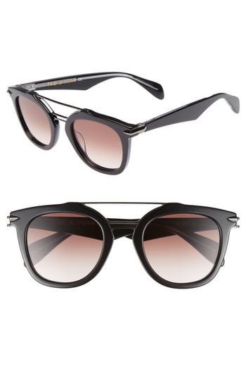 Women's Rag & Bone 50mm Round Aviator Sunglasses -