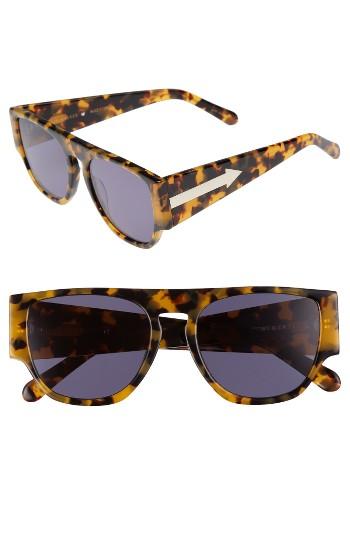 Women's Karen Walker Buzz 54mm Polarized Sunglasses - Crazy Tortoise