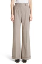 Women's See By Chloe Cuffed Wide Leg Pants Us / 34 Fr - Brown