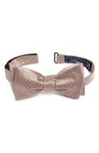 Men's The Tie Bar Pin Dot Silk Bow Tie, Size - Beige