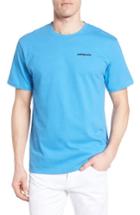 Men's Patagonia 'trout Fitz Roy' Organic Cotton T-shirt, Size - Blue