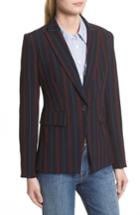 Women's Veronica Beard Carter Cutaway Jacket With Removable Dickey - Blue