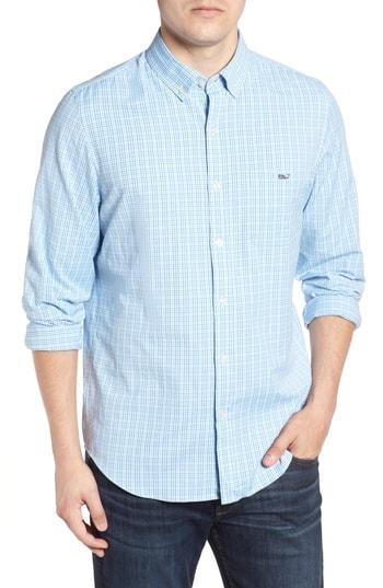 Men's Vineyard Vines Boldwater Regular Fit Plaid Sport Shirt - Green