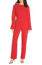 Women's Caara Bow Back Jumpsuit - Red
