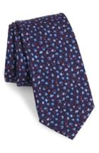 Men's Bonobos Villapool Floral Wool Tie, Size - Blue