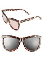 Junior Women's Bp. 58mm Mirror Cat Eye Sunglasses - Rose Gold/ Tort