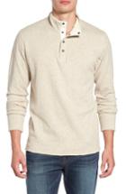 Men's Jeremiah Mitch Reversible Slubbed Quarter Snap Pullover - Beige