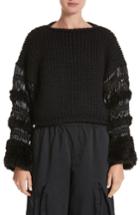 Women's Noir Kei Ninomiya Mixed Media Sweater