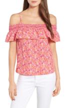 Women's Vineyard Vines Seashell Print Off The Shoulder Top