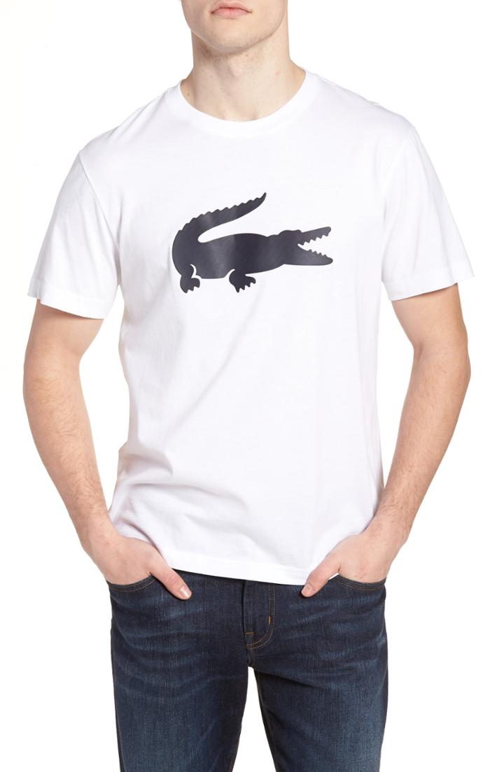 Men's Lacoste Crocodile T-shirt (s) - White