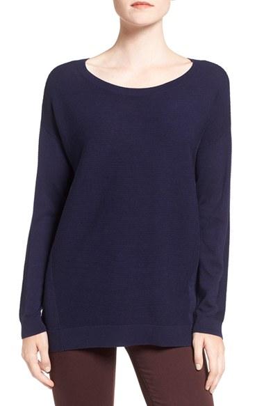 Women's Trouve Corrugated Stitch Pullover - Blue