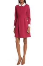 Women's Ted Baker London Shealah Embroidered Trim A-line Dress - Pink