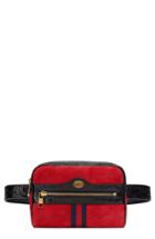 Gucci Ophidia Small Suede Belt Bag - Red