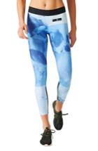 Women's Adidas By Stella Mccartney Run Climacool Stone Print Tights - Blue