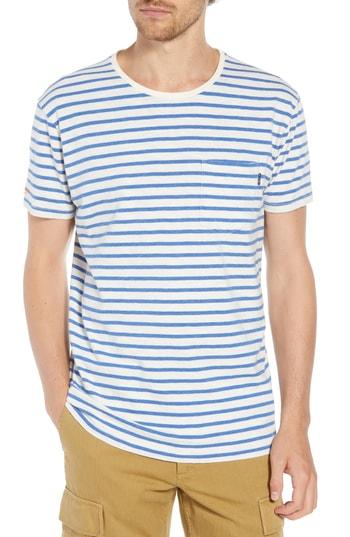 Men's Scotch & Soda Stripe Pocket T-shirt - White