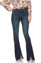 Women's Paige Lou Lou Twisted Seam High Waist Flare Jeans - Blue