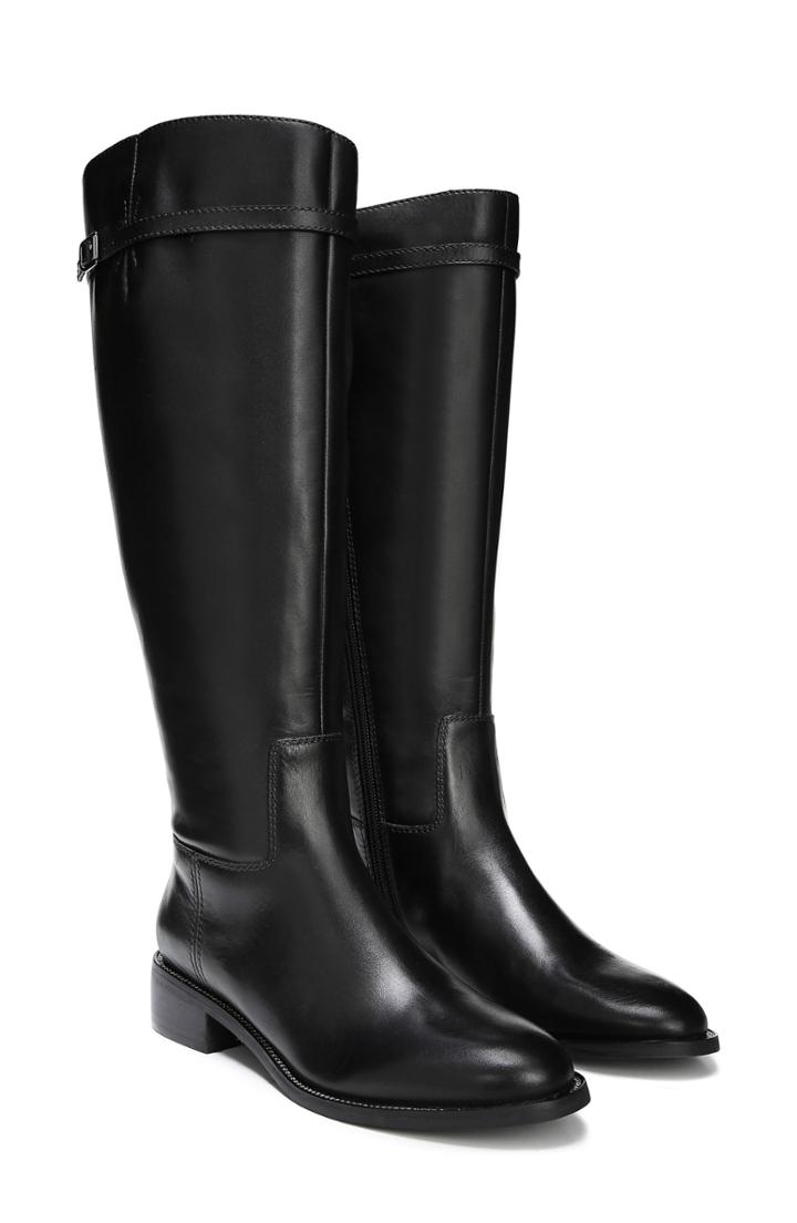 Women's Franco Sarto Belaire Riding Boot .5 Regular Calf M - Black