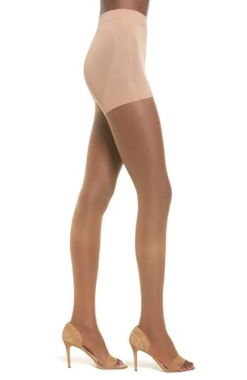 Women's Item M6 Invisible Open Toe Tights, Size L2-l - Beige