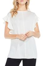 Women's Vince Camuto Ruffle Sleeve Blouse - White