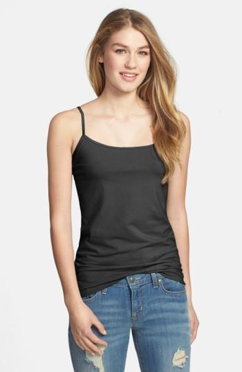 Petite Women's Halogen 'absolute' Camisole P - Black