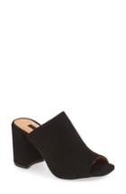 Women's Topshop 'ruler' High Vamp Mule .5us / 37eu - Black