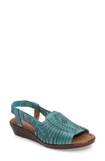 Women's Comfortiva Formasa Huarache Slingback Sandal .5 N - Blue