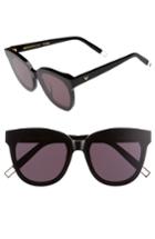 Women's Gentle Monster In Scarlet 68mm Oversize Cat Eye Sunglasses - Black
