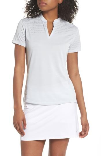 Women's Nike Zonal Cooling Golf Polo - Metallic