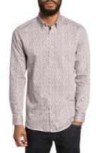 Men's Ted Baker London Lysee Slim Fit Paisley Shirt (m) - White