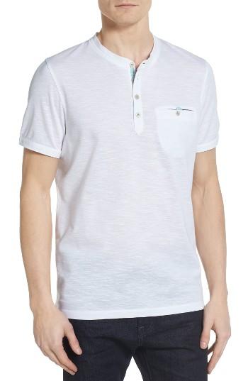 Men's Ted Baker London Rocher Slub Jersey Henley (s) - White