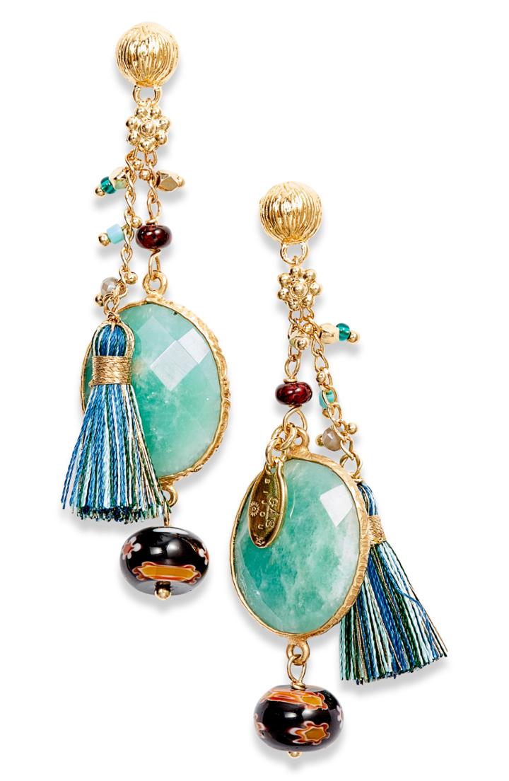 Women's Gas Bijoux Serti Pondicherie Drop Earrings