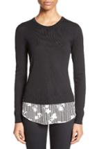 Women's Altuzarra Elliot Merino Wool & Silk Shirttail Sweater