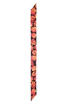 Women's Salvatore Ferragamo Floral Bloom Tulip Silk Skinny Scarf, Size - Black