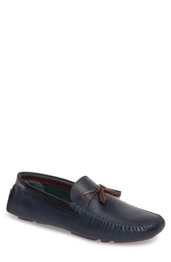 Men's Ted Baker London Urbonn Tasseled Driving Loafer M - Blue