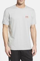 Men's Under Armour 'sportstyle' Charged Cotton Loose Fit Logo T-shirt - Grey