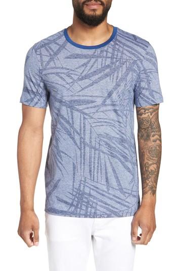 Men's Boss Tessler Slim Fit Palm Print T-shirt - Blue