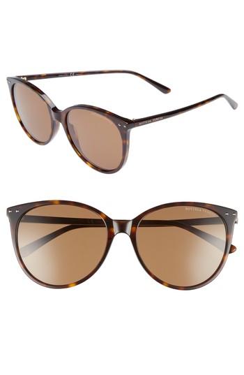 Women's Bottega Veneta 55mm Cat Eye Sunglasses - Black