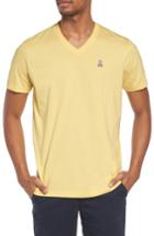Men's Psycho Bunny V-neck T-shirt (l) - Yellow