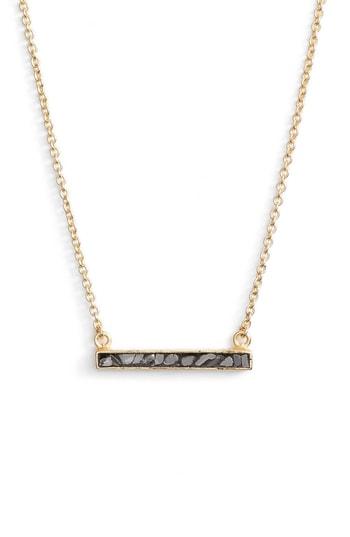 Women's Collections By Joya Deco Diamond Bar Pendant Necklace