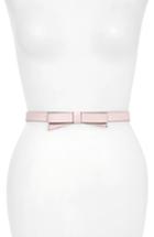 Women's Kate Spade New York Smooth Bow Belt - Pastry Pink