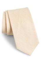 Men's The Tie Bar Linen Row Linen & Silk Tie, Size X-long X-long - Beige