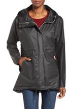 Women's Hunter 'original Smock' Hooded Drawstring Waterproof Jacket - Black