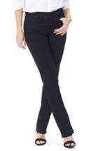 Women's Nydj Marilyn Straight Leg Black Jeans - Black