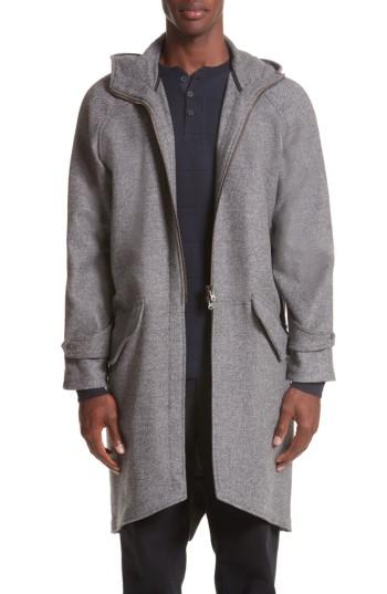 Men's Eidos Napoli Wool & Cashmere Flannel Anorak R Eu - Grey