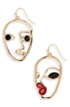 Women's Bp. Impressionist Face Earrings