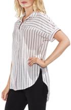 Women's Vince Camuto Modern Canopy Stripe Short Sleeve Top - Pink