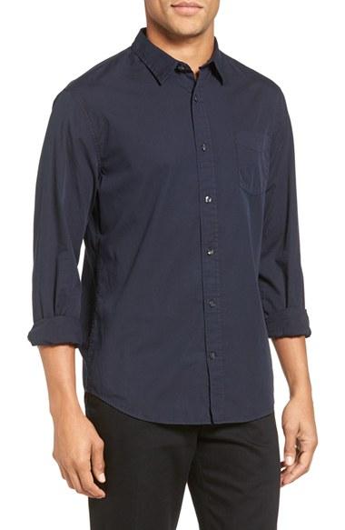 Men's Vince Trim Fit Garment Washed Sport Shirt