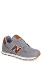 Men's New Balance 574 Lux Rep Sneaker .5 D - Grey
