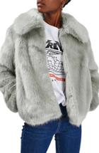 Women's Topshop Claire Faux Fur Coat
